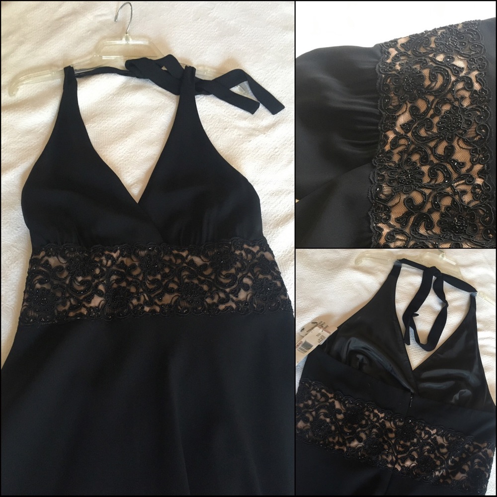 NWT-Jones of New York dress, under the knee. Halter dress size 12. Empire waist